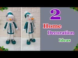 DIY 2 Winter Home decoration ideas from Plastic Bottle  | Best Out Of Waste winter craft idea