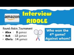 Amazon Interview Riddle | Hard Logic Riddle