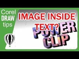 #shorts Using powerclip to put image inside text in CorelDraw