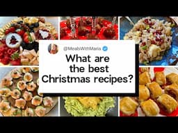 My 2024 Top 10 Christmas appetizers, Holiday desserts, Party Sides and More!