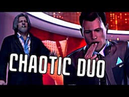 connor and hank being a chaotic duo for over nine minutes (detroit become human)