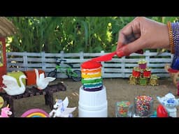 New Year Special Rainbow cake 2025 | Butter Cream | Mini Foodkey