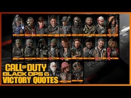 Black Ops 6: All Operators Victory Quotes