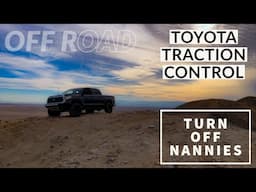 Toyota Traction Control Off Road