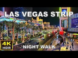 [4K HDR] Las Vegas Strip Night Walking Tour | February 2025 | Las Vegas, Nevada