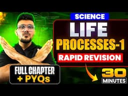 Life Processes in Living Organisms Part - 1 in 30 Minutes ✅|| Fast Revision || SSC Class 10th