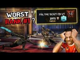 BIGGEST Crybaby Player At Rank #1 😭 Reality of The Top Leaderboard Ranks || Shadow Fight 4 Arena