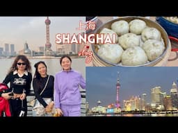 SHANGHAI 上海 VLOG 🍜  oriental pearl tower, xiaolongbao's, miniso pink, kkv, mixue boba & night view