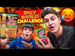 Spicy noodles challenge with kunali 🥵