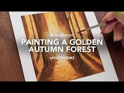 Painting a Golden Autumn Forest in Gouache | With TiinasDiary