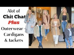 ALOT OF CHIT CHAT 😄 | PLUS OUTERWEAR ~ CARDIGANS & JACKETS