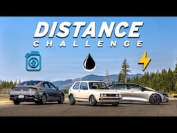 Past vs Future - Hybrid vs Diesel vs EV - Ice Cream Run Distance Challenge | Everyday Driver