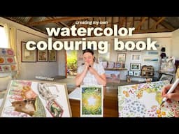 Creating my own WATERCOLOR COLORING BOOK ᯓ★ the importance of inspiring your inner child