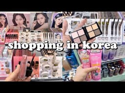 shopping in korea vlog 🇰🇷 skincare & makeup haul 💸 daiso is the new oliveyoung