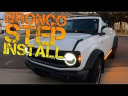 Ford Bronco Boost Auto Lumastep M2 Install & Review | Ultimate Lighted Steps!