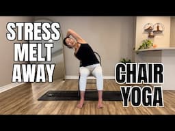 17 Minutes Chair Yoga Flow for Stress Melt Away | Full Body Flexibility