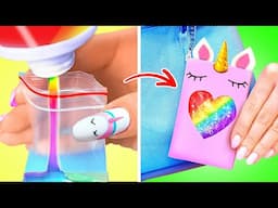 WOW! I Made Rainbow Antistress! *Colorful School Crafts For Creative Unicorns*