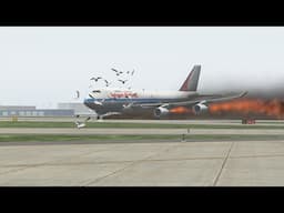 Boeing 747 Pilot Saves All Passengers After Bird Strike Right After Approach | X-PLANE 11