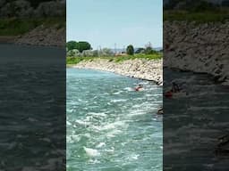 Kayaking on the Yellowstone River #yellowstoneriver #billingsmt #montana #kayaking #riverfun