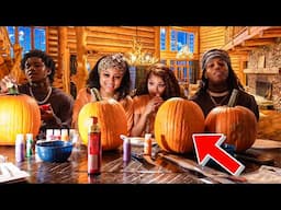 PUMPKIN CARVING CONTEST W KJ, LADOVE, AND KAI ( must watch)