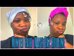 WINTER WASH ROUTINE ON MY NATURAL 3c/4a HAIR | 2020