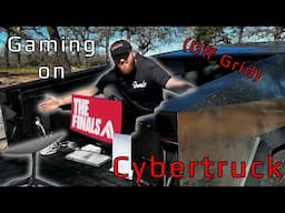 Off Grid Online Gaming on My Tesla CYBERTRUCK using STARLINK! (Because Tesla Didnt Add it)