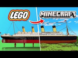 I Built The BIGGEST LEGO SETS in Hardcore Minecraft