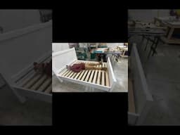 Build a Bed in Only 30 Seconds #woodworking #shorts