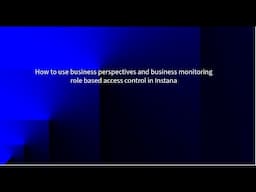 Business perspectives and RBAC