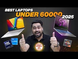 Best Laptop Under 60000 in 2025 - for Students/Coding/Editing 🔥 TOP 5 Laptops Under 60000 in  2025 ⚡