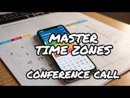 Mobile conference call scheduling and time zone hacks