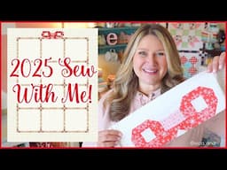 🌸 2025 Sew With Me Intro! (Beginner Friendly Quilt Block and Cross Stitch of the Month!)