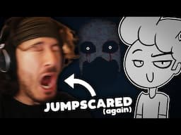 Reacting to Markiplier getting JUMPSCARED by my Roblox Horror Game