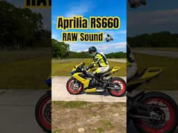 Aprilia RS660 Raw Sound 🔊 #sportbike #motorcycle #motorcycles