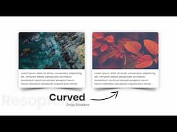 Curved Drop Shadow Effect | For Responsive Card Layout - A CSS Trick - Html & CSS