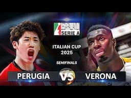 Semifinals: Perugia vs Verona | Volleyball SuperLega Coppa Italia 2025