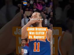 Jalen Brunson and Ariel Hukporti lead the #knicks to a win over the Raptors! #shorts