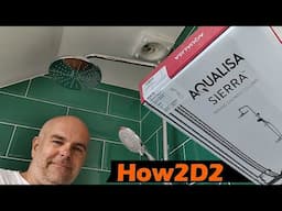 How to install Aqualisa Sierra shower bar adjustable shower kit.  #plumbing #shower #installation