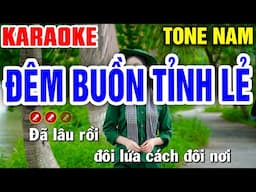 ĐÊM BUỒN TỈNH LẺ Karaoke Nhạc Sống Tone Nam - Mai Phạm Karaoke