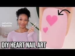 Valentine’s Day nails! How to draw the perfect heart, step by step nail art tutorial for beginners