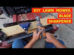 DIY LAWN MOWER BLADE SHARPENING