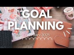 February 2025 Goals ❤️ Setting Up My Hobonichi for a Month of Goals + Productivity ✨