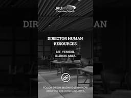 JOB OF THE DAY: Director of Human Resources in Mt. Vernon, Illinois  #executivesearch #recruiting