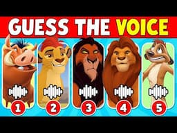 THE LION KING QUIZ 🔊🦁🔥 Guess Lion King Characters by Voice 🎶