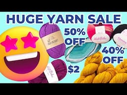 🎉 HUGE YARN SALE ALERT! 🧶 Save Up To 60% on My Favorite Yarns!