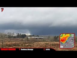 Large Tornado Strikes Mississippi - Live As It Happened - 12/28/24