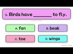 Complete the sentence Quiz for Kids | Quiz Time