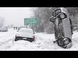 Icy Road Madness Caught on Camera