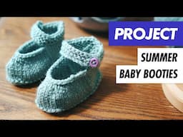 How to KNIT these cute SUMMER BABY BOOTIES