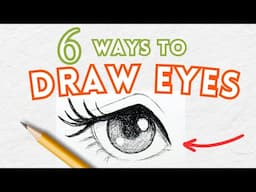 How to Draw Eyes | 6 Different Types of Eyes | Cute & Easy Eyes PT 1